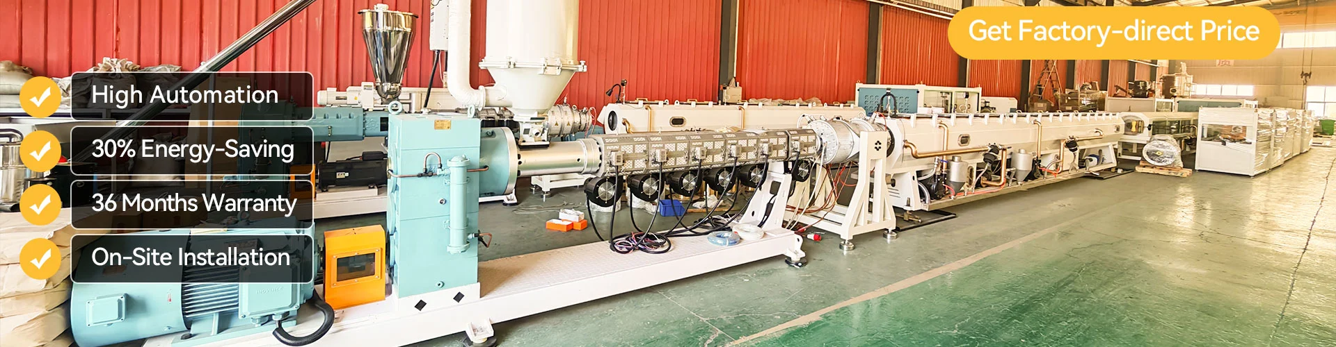 Ligne de production de tuyaux PE