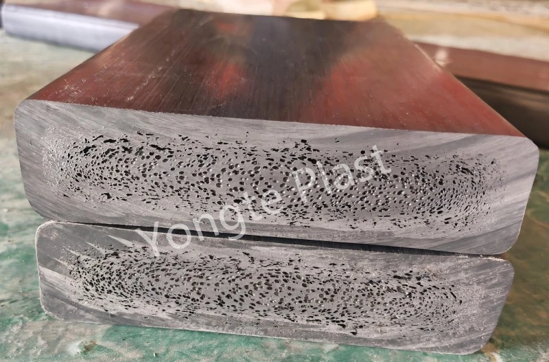 Machine en plastique solide réutilisée par 200x50mm de bois de construction testée avec succès
