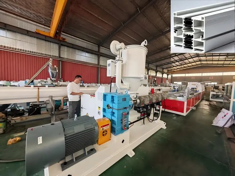 Machine de profil de porte-fenêtre ABS