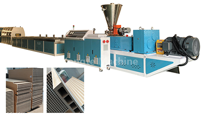 WPC door panel extrusion line - WPC Hollow Door Panel Forming