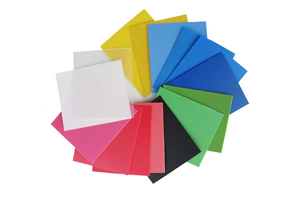 Feuille de plastique